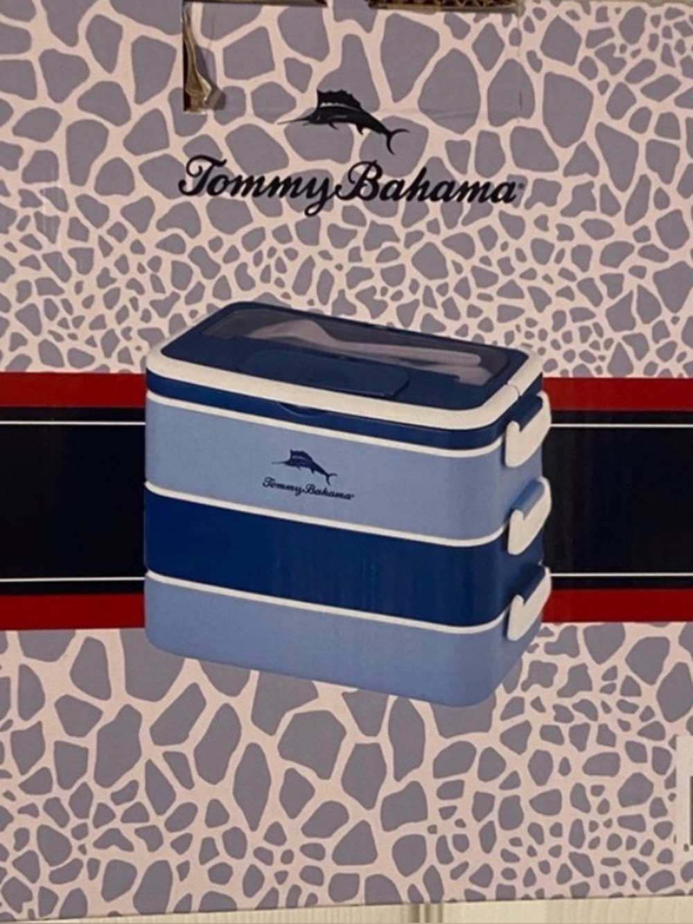 Tommy Bahama Blue Bento Box New in Box
